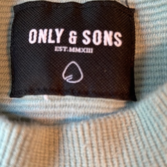 Only and Sons raglan non fleece sweat 100% cotton side slits at bottom - Picture 6 of 9